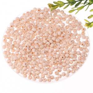 Perles en bois rondes naturelles écologiques de 20 mm, 100 pièces, sans plomb, couleur bois naturel, bricolage et fabrication de bijoux - Product Image 4