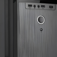Boîtier PC Micro ATX Mini ITX le plus vendu, châssis compact de 350 mm, 4 emplacements PCI, HDD SSD, ventilation en maille, accessoires pour hôte de jeu
