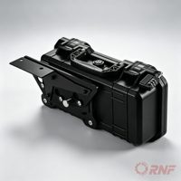 Für SurRon Light BeeS/X Motocross E-Bike Schwarze Kunststoff-Seitenbox Aufbewahrungskoffer-Set Motocross-Gepäck Nachrüst-Teile-Kit