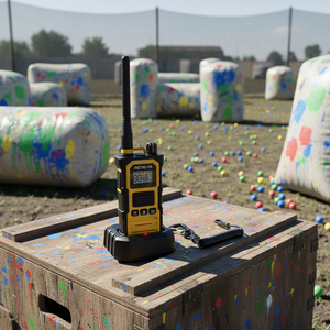 Talkie-walkie robuste pour paintball et chantiers difficiles, avec réduction de bruit IA, triple protection IP67 (anti-poussière, anti-chute, étanche IPX7) - Product Image 2