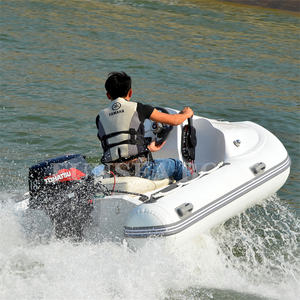 Bote Inflable Económico FUNSEA RIB360J de 12 Pies Estilo Moto Acuática con Casco de Fibra de Vidrio PVC Hypalon en V Profunda Mini Lancha Rápida Pontón para 3 Personas - Product Image 6