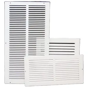 Luchtstroom Hvac Grille 1way Vent Verstelbare Aluminium Outlet Airconditioner Ducting Vierkante Buis Abs
