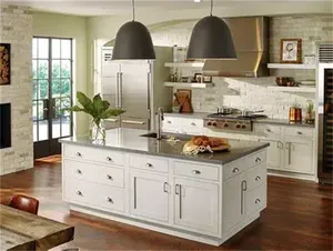 CBMmart desain baru ek putih kayu ek merah kabinet dapur lemari kayu padat