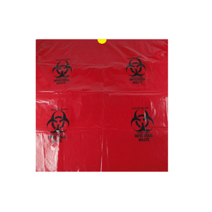Saco de Lixo Biohazard Personalizado com Logo em Rolo Saco de Resíduos Médicos com Cordão - Product Image 3