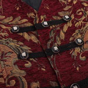 Gilet pour homme <span class=keywords><strong>de</strong></span> style gothique <span class=keywords><strong>britannique</strong></span>, tendance médiévale européenne rétro punk - Product Image 2