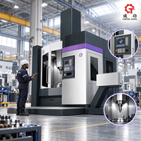Tour vertical CNC haute précision pour usinage de métaux, centre d'usinage robuste CV8080D