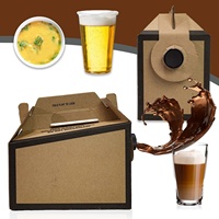 Vente en gros de boîtes à café en carton kraft pour boissons à emporter contenants à emporter pour café isolés jetables 96oz distributeur de boîtes à café 3l