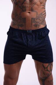 Calzoncillos Bóxer de Algodón Elástico Azul Marino para Hombre, Transpirables, Suaves y Cómodos, Ropa Interior Deportiva Masculina, Producción Textil - Product Image 3