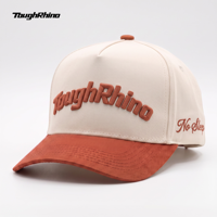 Casquette de baseball personnalisée, bicolore, couleur douce, avec broderie de lettres 3D, visière incurvée, casquette décontractée pour l'extérieur, fournisseur en gros