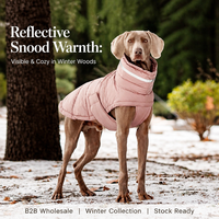 Manteau d'hiver pour chien extra épais et rembourré, veste isolante en Fiberfill, vêtements matelassés en coton confortables pour chiens de petite, moyenne et grande taille