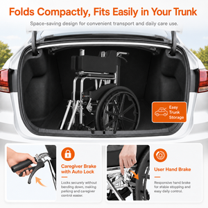 <span class=keywords><strong>Silla</strong></span> <span class=keywords><strong>de</strong></span> <span class=keywords><strong>Ruedas</strong></span> Manual Autopropulsada Completamente Reclinable con Asiento <span class=keywords><strong>de</strong></span> Acero al Carbono y Malla, <span class=keywords><strong>Ruedas</strong></span> Integradas <span class=keywords><strong>de</strong></span> 24 Pulgadas, Reposapiés Ajustables, Freno, Orinal y Mesa - Product Image 6