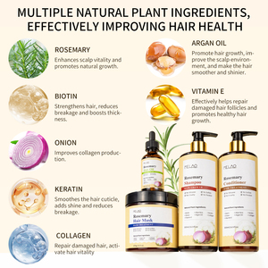 Shampoing et Après-Shampoing de Marque Blanche Naturel Végétalien à l'Oignon, au Romarin et à la Biotine, Sans Sulfates, pour la Croissance Capillaire - Product Image 3