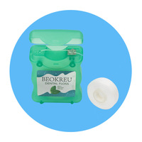 Premium 50M Ptfe/Nylon Tandzijde Zachte Sterke Tanden Schoonmaken Kinderen Cirkel Vorm 5 Aangepaste Smaken (Mint/Fruit)