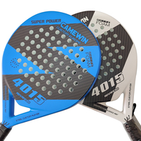 CWIN Nouvelle Raquette de Padel en Fibre de Carbone et Verre EVA, Équipement de Sport de Plein Air Unisexe avec Sac, Poids environ 360g
