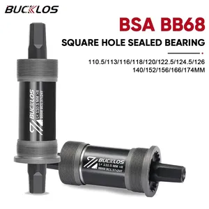 BSA BB68 support de pédalier de vélo à roulement scellé essieu creux fileté <span class=keywords><strong>carré</strong></span> pour vélos de route <span class=keywords><strong>manivelle</strong></span> 113/120/122.5/126/140mm - Product Image 6