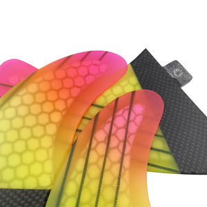 Tabla de surf de <span class=keywords><strong>fibra</strong></span> de <span class=keywords><strong>carbono</strong></span> Aleta de doble lengüeta <span class=keywords><strong>Fibra</strong></span> de vidrio alta calidad Tri set <span class=keywords><strong>aletas</strong></span> de surf - Product Image 5