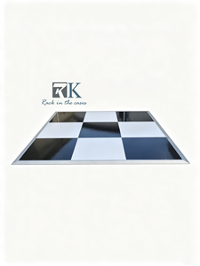Good Quality Dance Floor Party Wedding Event Flooring with White and Black Panel Aluminum <b>Edging</b> - Product Image 1