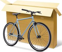 Boîte de vélo en carton grand format pour expédition, extra résistante avec poignées de transport