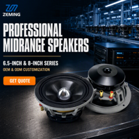 Haut-parleur de milieu de gamme puissant Zeming 6,5 pouces pour voiture, sonorisation musicale 12V, le meilleur pour voitures, enceinte 6,5 pouces