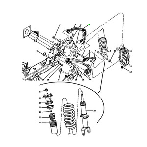 Bras de suspension supérieur 52855100AF pour Dodge Dakota Laramie 2007-2011, système de suspension MacPherson - Product Image 4