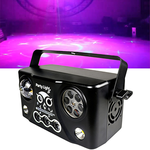 ไฟดิสโก้ 5in1 ซูเปอร์ดิสโก้ปาร์ตี้ไลท์ เมจิกบอล RGBW เลเซอร์ สโตรบ แพทเทิร์น DMX512 IP20 สำหรับบาร์ ดีเจ งานวันเกิด ไฟเวที CRI สูง - Product Image 1