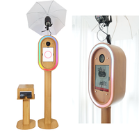 Photomaton professionnel vintage DSLR avec coque, éclairage LED RGB pour mariage, idéal pour selfies et iPad