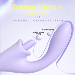 Vibrador Estimulador de Lengua y Punto G, Color Morado y Rojo, 30 Unidades por Caja, Juguetes Sexuales Femeninos para Adultos, Venta al Por Mayor de Fábrica - Product Image 2