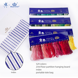 Thân thiện với môi trường bông thêu chủ đề 529 màu sắc 1m * 2/lỗ <span class=keywords><strong>Cross</strong></span> <span class=keywords><strong>Stitch</strong></span> cho Crochet may đa năng lưu trữ - Product Image 3