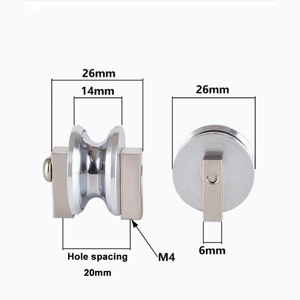 ลูกล้อเหล็กชุบโครเมียมสำหรับเครื่องร้อยสายไฟ 500 ชิ้น ขนาด 26*14  ขัดเงาอย่างดี สำหรับรูยึดเหล็กสปริง - Product Image 1