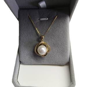 Collar con Colgante de Plata S925 con Cuentas Redondas Grandes de 11-12 mm de Alta Calidad, Joyería Atmosférica de Oro Platino Liso y Redondo - Product Image 4