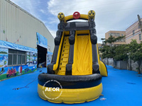 Toboggan aquatique gonflable commercial de 23 pieds, château gonflable, design populaire à prix abordable