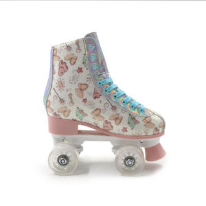 Patins à roulettes pour femmes avec <span class=keywords><strong>roues</strong></span> lumineuses et imprimé papillon pour filles, adultes, jeunes, débutants en plein air - Product Image 2
