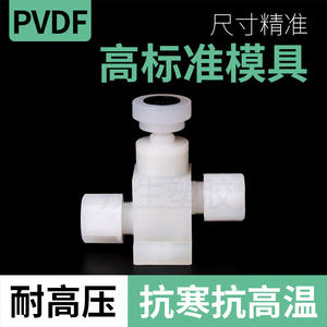 Raccord droit en plastique à valve à aiguille en PVDF pour tuyaux d'eau douce et de gaz, connecteur universel épaissi - Product Image 4