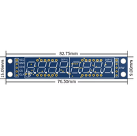 MAX7219 7 Segmen 8 Digit Templat Tampilan Tabung Mikrokontroler Mendukung Modul Kontrol Bertingkat untuk Arduino MCU/ 51/ AVR/ STM32