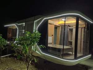 Casa Contenedor Modular Portátil Moderna de Dos Pisos, Estilo Cápsula Espacial, Prefabricada, Inspirada en un Dirigible, para Uso Comercial, Residencial y de Ocio - Product Image 6