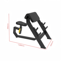 Banc de musculation commercial Scott Bench en acier robuste pour l'isolement des biceps et l'entraînement musculaire
