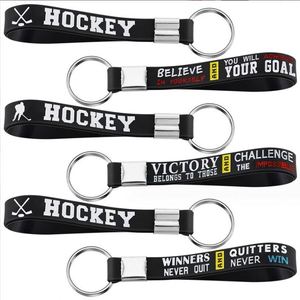 Personalised Wristbands Hockey Silicone Bracelet <b>Keychain</b> <b>Customized</b> <b>Keychain</b> and <b>Customized</b> Bracelet - Product Image 1