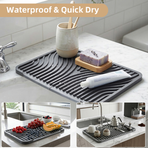 <span class=keywords><strong>Tapis</strong></span> <span class=keywords><strong>de</strong></span> séchage en silicone personnalisé pour évier <span class=keywords><strong>de</strong></span> <span class=keywords><strong>cuisine</strong></span> et salle <span class=keywords><strong>de</strong></span> bain, isolant thermique, pour la vaisselle - Product Image 2