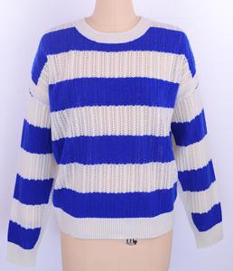 Fabricant 100% cachemire luxe <span class=keywords><strong>pull</strong></span> <span class=keywords><strong>rayé</strong></span> fantaisie point <span class=keywords><strong>pull</strong></span> logo personnalisé ras du cou <span class=keywords><strong>pull</strong></span> femme-échantillon pas à vendre - Product Image 1