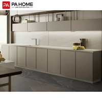 Armoires contemporaines PA ensemble d'armoires de cuisine en panneaux de particules de rangement modulaires intelligents