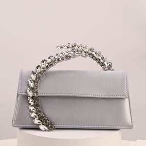 Nuevo Bolso de Mano de Satén para Mujer 2026, Bolso de Noche con Diamantes Brillantes - Product Image 5