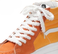Lacets plats en polyester épais et duveteux de 10 mm de large pour baskets et chaussures décontractées (paire)