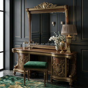 Cama con Dosel de Madera Maciza de Estilo Real Francés, Tamaño King, con Detalles Tallados a Mano, Diseño Tradicional, Duradera y Ecológica - Product Image 4