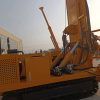 Foreuse hydraulique rotative à percussion DTH montée sur chenilles pour puits d'eau BX-1000SL, machine de forage de boue 1000 m