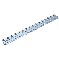 Rail de fixation en aluminium usiné CNC multi-stations avec 16 unités de serrage et électroérosion à fil pour systèmes de traitement par lots automatisés