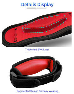 Protector Universal para Codo y <span class=keywords><strong>Rodilla</strong></span>, Ajustable, Ligero, con Cierre Magnético de Silicona, Cinturón de Soporte Extraíble, Protección para Tenis y Deportes - Product Image 5