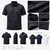 Polo de golf personnalisé pour homme – Tissu texturé haut de gamme, imprimé animalier numérique, performance optimale, club de golf, décontracté et professionnel