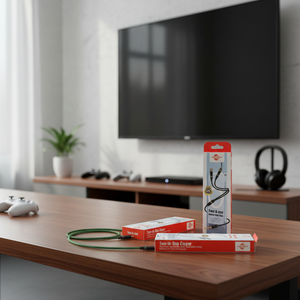 Cavo adattatore Audio In rame puro due In uno da 8m con rivestimento In Nylon verde dotato di connettori da 3.5mm e tipo C opzioni di lunghezza 1.8m 2m - Product Image 3