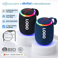 Fabricante OEM Mini Altavoz Portátil con Logotipo Personalizado, Inalámbrico TWS, Sonido Envolvente RGB, Resistente al Agua, Larga Duración de Batería