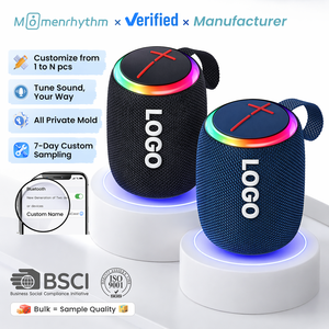 ผู้ผลิต OEM ลำโพงบลูทูธขนาดเล็กแบบพกพา โลโก้สั่งทำได้ ไร้สาย TWS เสียงรอบทิศทาง RGB กันน้ำ แบตเตอรี่ใช้งานได้นาน - Product Image 1